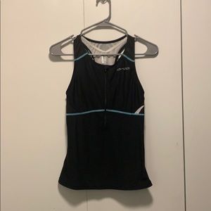 Orca black triathlon racing singlet small